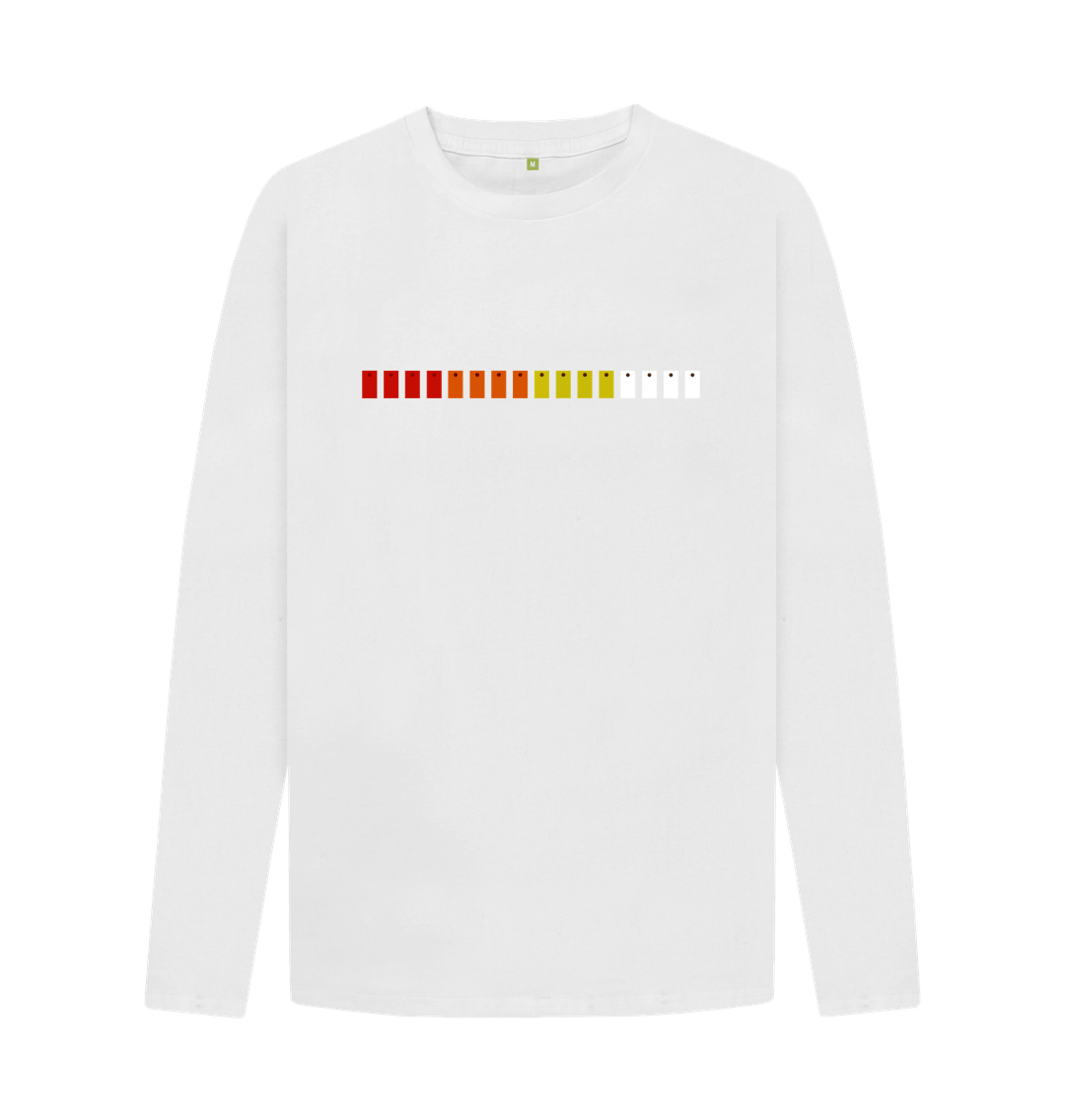 White TR-808 Pads Mens Long Sleeve T-Shirt