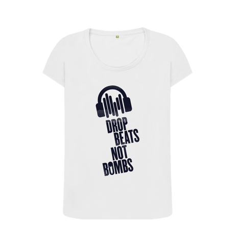 White Printed T-shirt Front