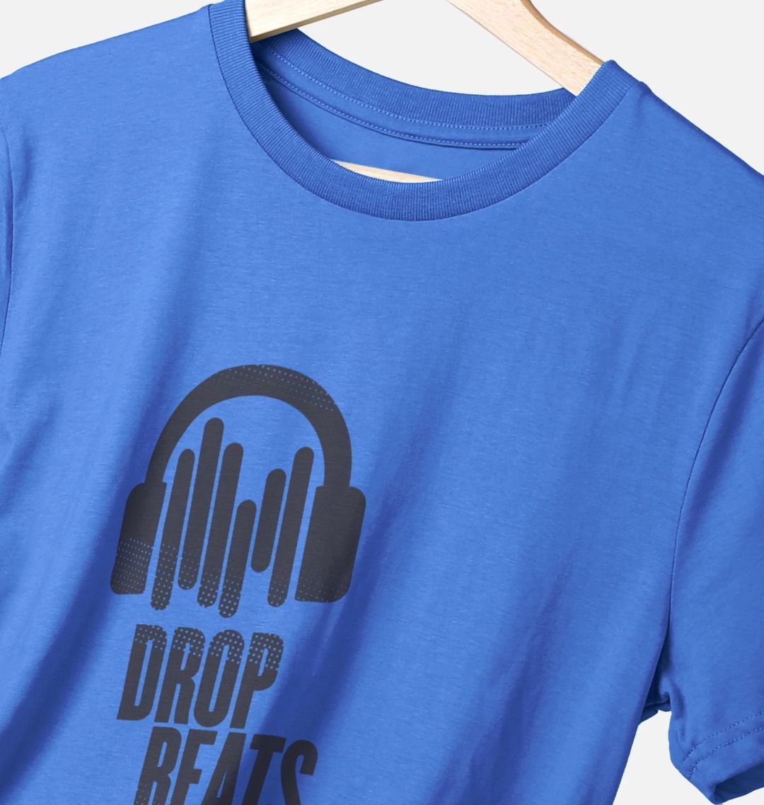 Drop Beats Not Bombs Sound Shirts Navy Logo T-Shirt