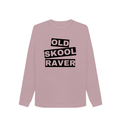 Mauve Printed Sweater Front