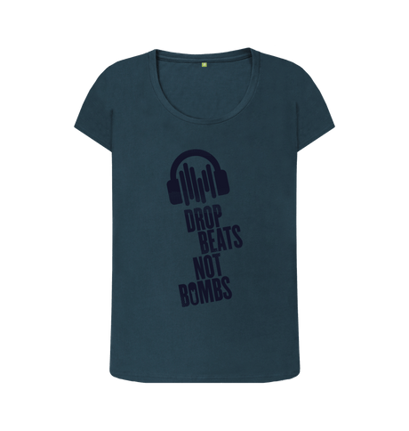 Denim Blue Printed T-shirt Front