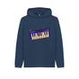 Navy Blue Kids Cartoon Keyboard Hoodie