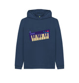 Navy Blue Kids Cartoon Keyboard Hoodie