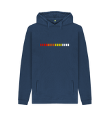 Navy Printed Hoody Front