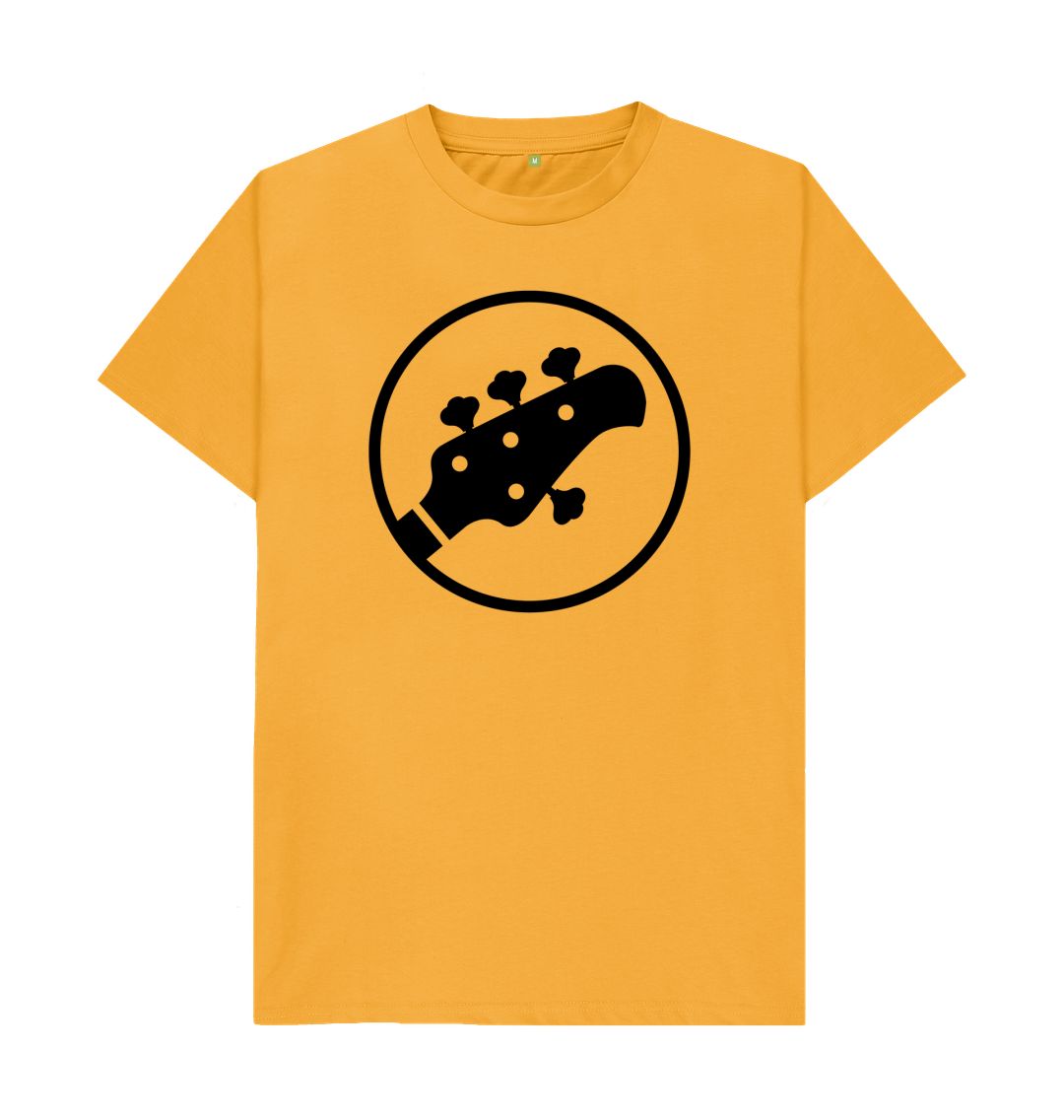 Mustard Mens Stingray Guitar head t-shirt