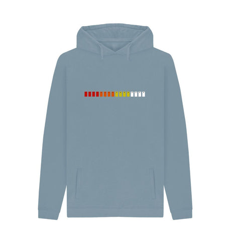Stone Blue Mens TR-808 Simple Pad Hoodie