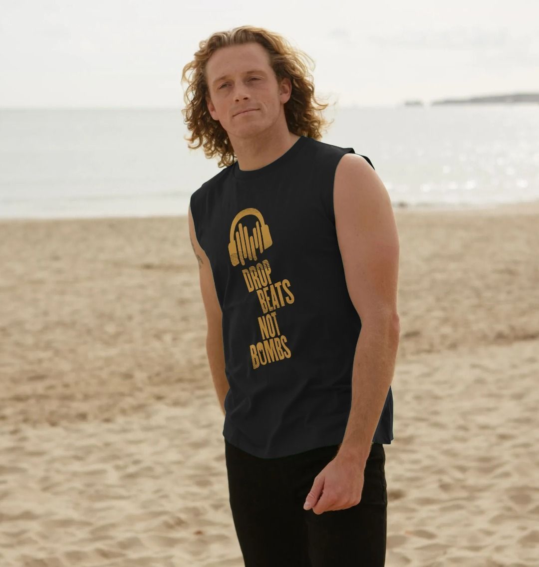 "Drop Beats Not Bombs" Men's Vest