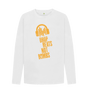 White \"Drop Beats Not Bombs\" Men's Long Sleeve T-Shirt
