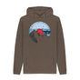 Chocolate Mens Vinyl Record Mountain Hoodie