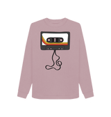 Mauve Printed Sweater Front