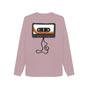 Mauve Womens Unwound Cassette Graphic Sweatshirt
