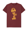 Red Wine Drop Beats Not Bombs Sound Shirts Yellow Logo T-Shirt
