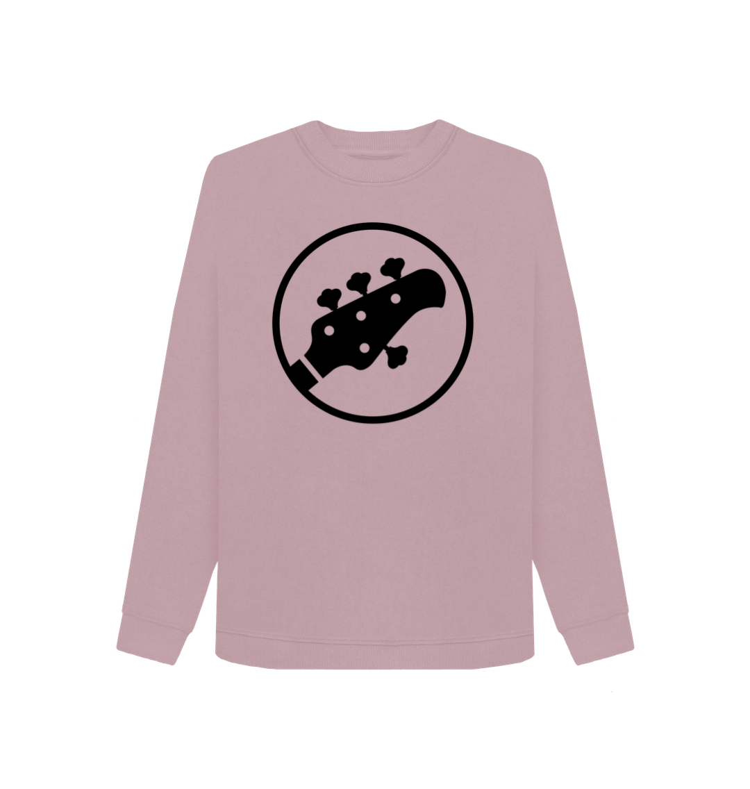 Mauve Printed Sweater Front
