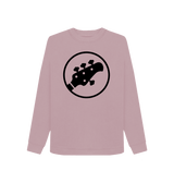 Mauve Printed Sweater Front