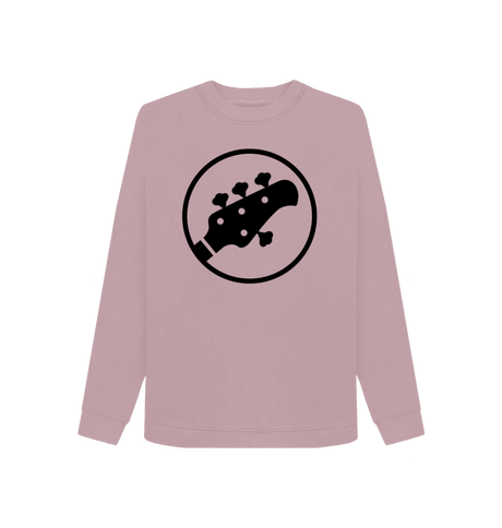 Mauve Printed Sweater Front