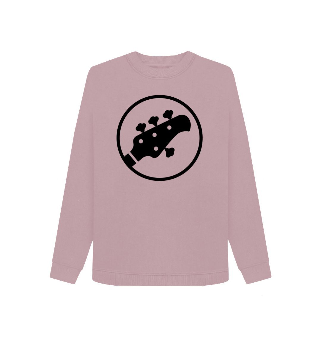 Mauve Womens Stingray Guitar Head Sweatshirt