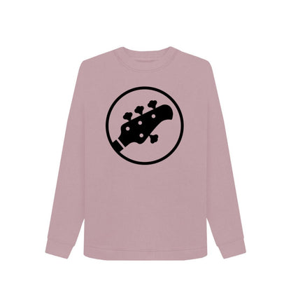 Mauve Womens Stingray Guitar Head Sweatshirt