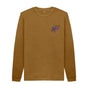 Brown Mens Cartoon Character Flying V Sweater