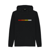 Black Printed Hoody Front