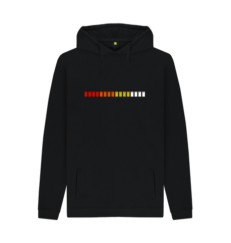 Black Printed Hoody Front
