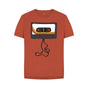 Rust Womens Unwound Cassette Graphic T-Shirt