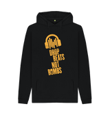 Black Printed Hoody Front