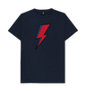 Navy Blue David Bowie Lightning Bolt Mens T-Shirt