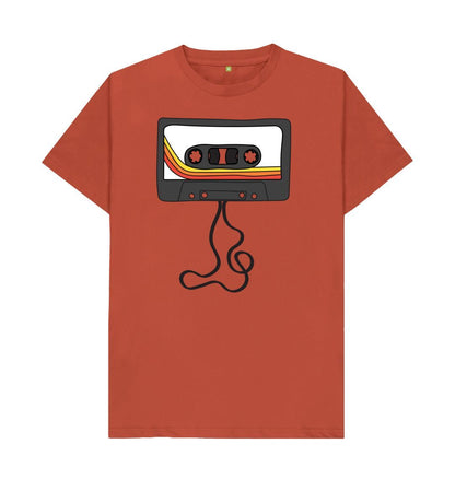Rust Mens Unwound Cassette Graphic T-Shirt