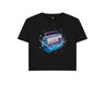 Black Women's Sync Or Swim Boxy Fit T-Shirt