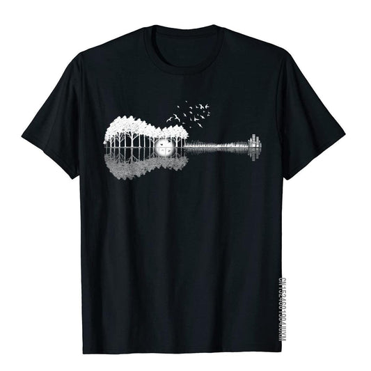 Acoustic Guitar Lake T-Shirt Guitar - Sound Shirts