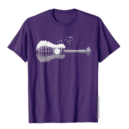 Acoustic Guitar Lake T-Shirt Guitar - Sound Shirts