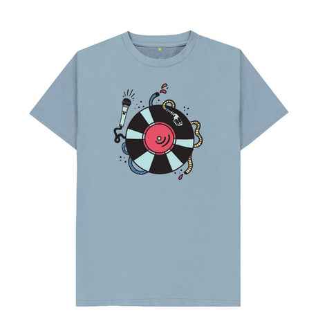 Cartoon DJ Turntable & Mic T-Shirt Other - Sound Shirts