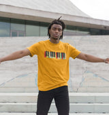 Colourful Keyboard Print T-Shirt Synth - Sound Shirts