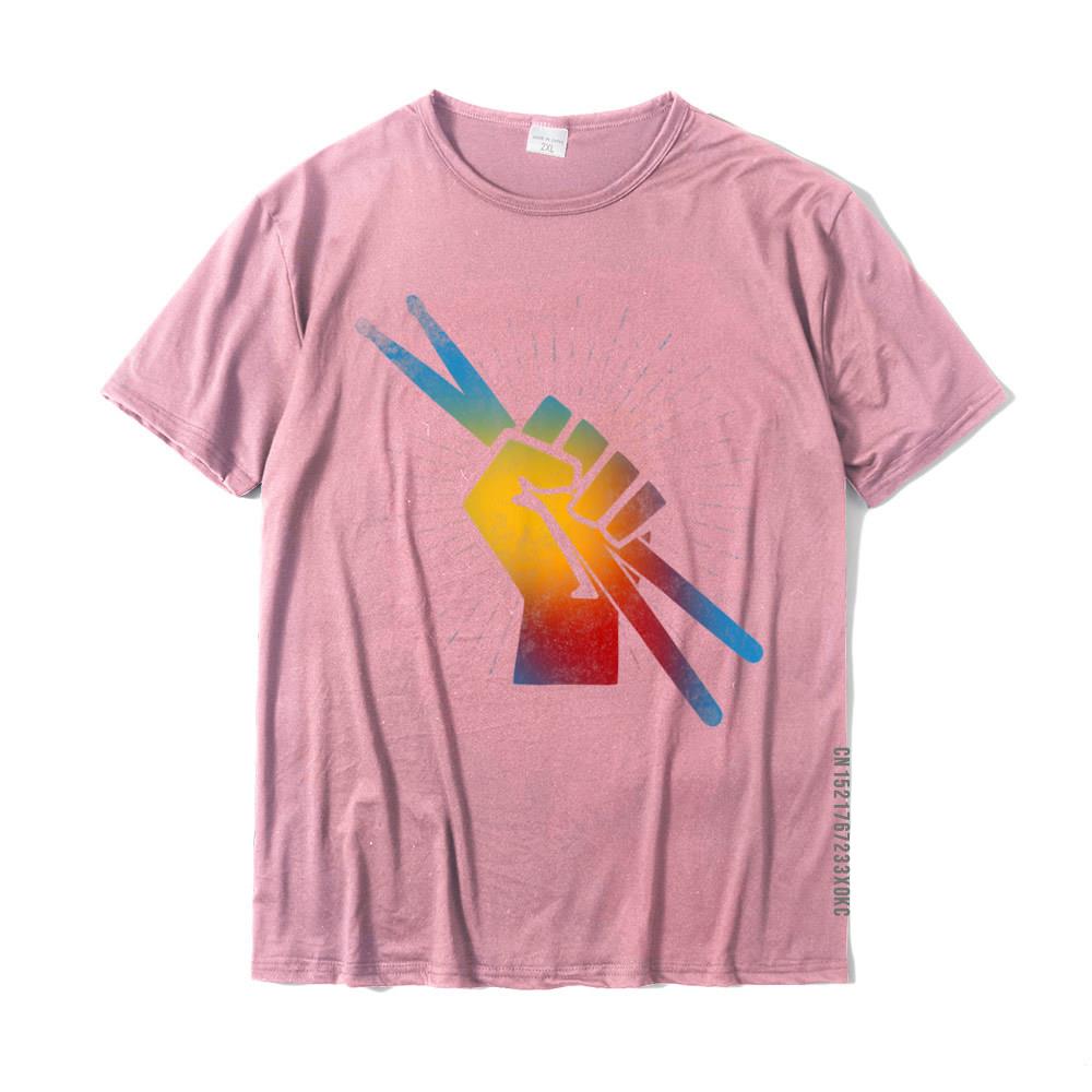 Drummer Rainbow Clenched Drumsticks T-Shirt Drums - Sound Shirts