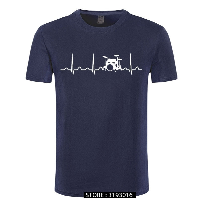 Drummers Heartbeat T-Shirt Drums - Sound Shirts