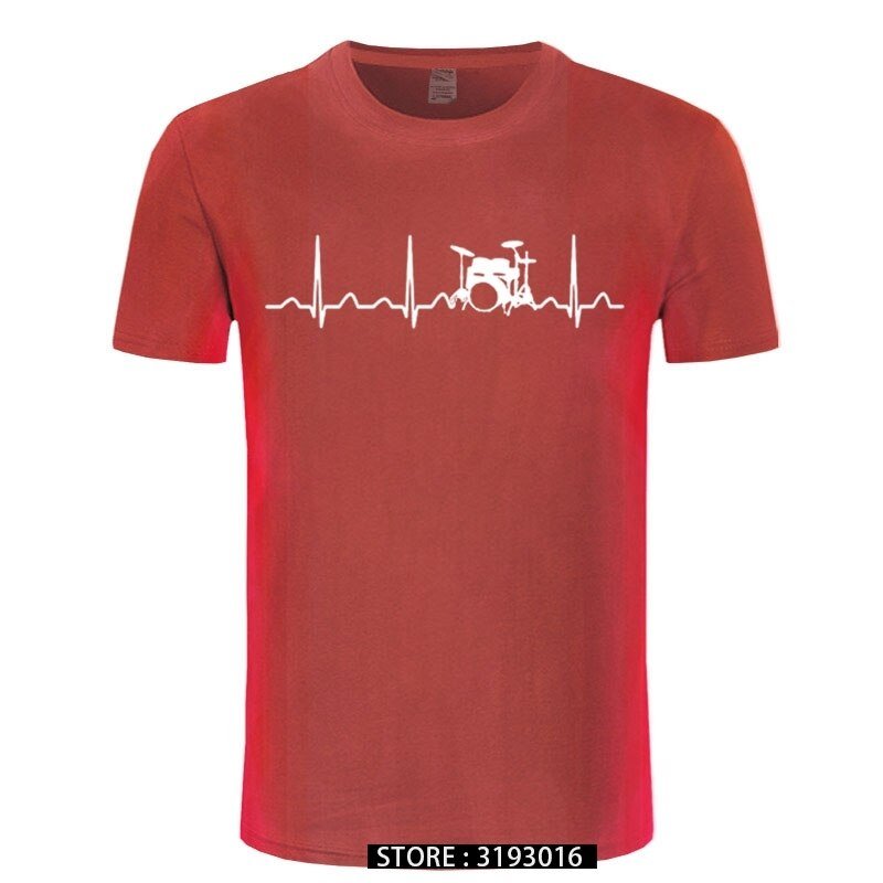 Drummers Heartbeat T-Shirt Drums - Sound Shirts