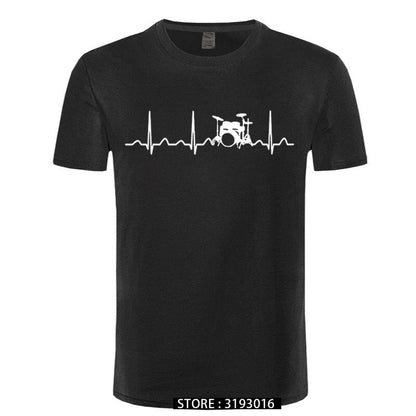 Drummers Heartbeat T-Shirt Drums - Sound Shirts