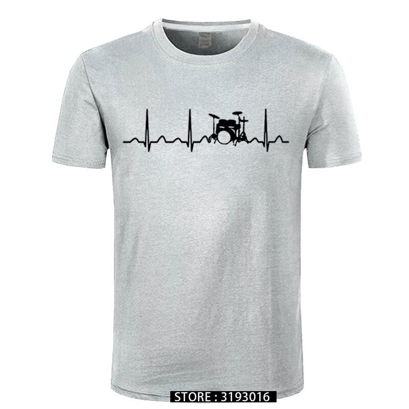 Drummers Heartbeat T-Shirt Drums - Sound Shirts