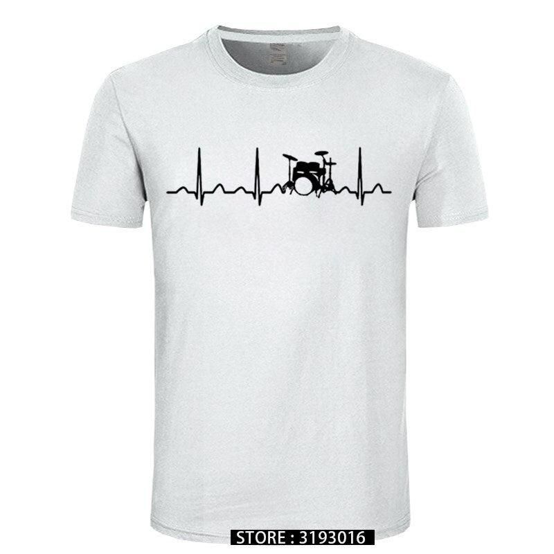 Drummers Heartbeat T-Shirt Drums - Sound Shirts