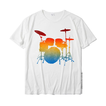 Drummers Rainbow Drumkit T-Shirt Drums - Sound Shirts