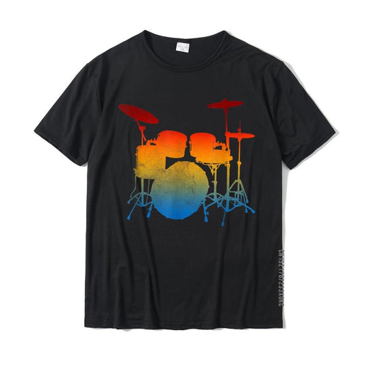 Drummers Rainbow Drumkit T-Shirt Drums - Sound Shirts