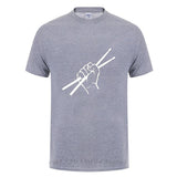 Drumsticks Clenched Drum Graphic T-Shirt Drums - Sound Shirts