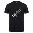 Drumsticks Clenched Drum Graphic T-Shirt Drums - Sound Shirts