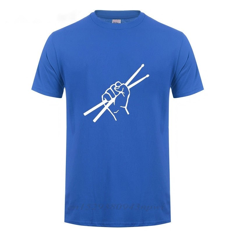 Drumsticks Clenched Drum Graphic T-Shirt Drums - Sound Shirts