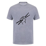 Drumsticks Clenched Drum Graphic T-Shirt Drums - Sound Shirts