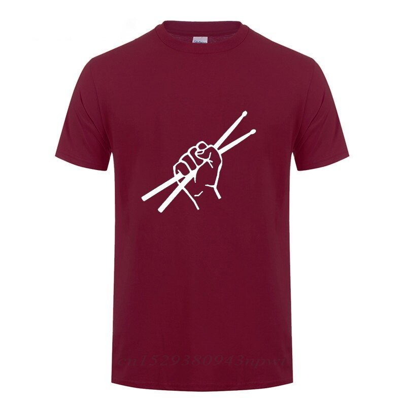 Drumsticks Clenched Drum Graphic T-Shirt Drums - Sound Shirts