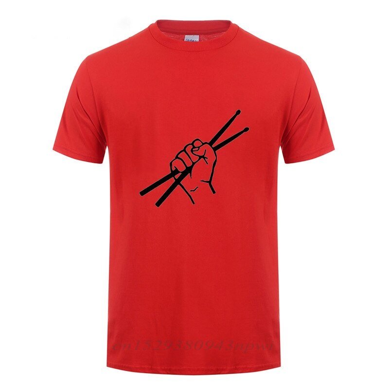 Drumsticks Clenched Drum Graphic T-Shirt Drums - Sound Shirts