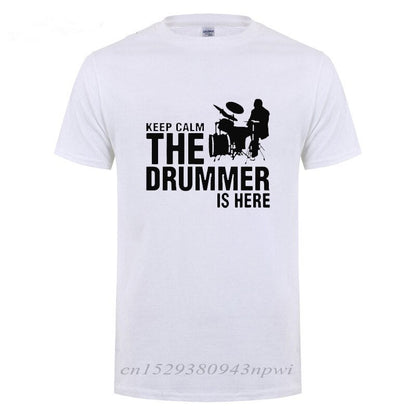 "Keep Calm The Drummer Is Here" Drummers T-Shirt Drums - Sound Shirts