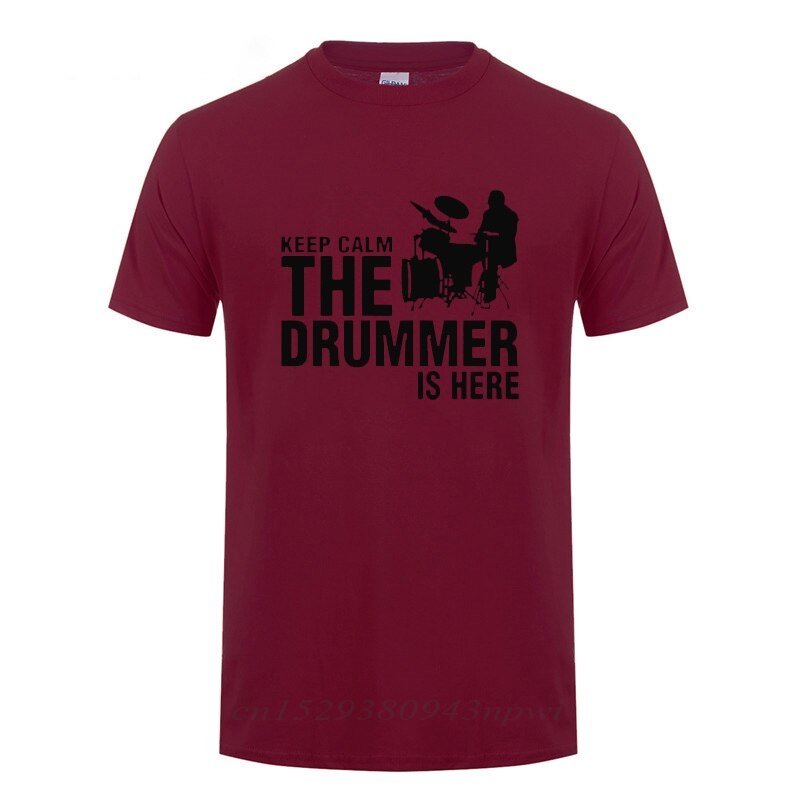 "Keep Calm The Drummer Is Here" Drummers T-Shirt Drums - Sound Shirts