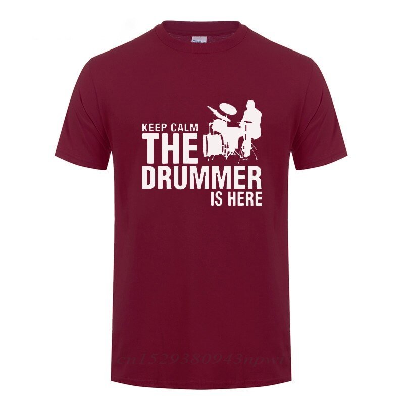 "Keep Calm The Drummer Is Here" Drummers T-Shirt Drums - Sound Shirts